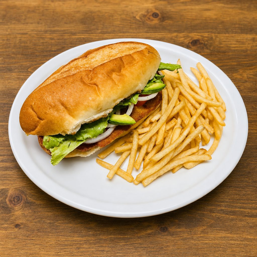 Tortuga Milanesa de Pollo.