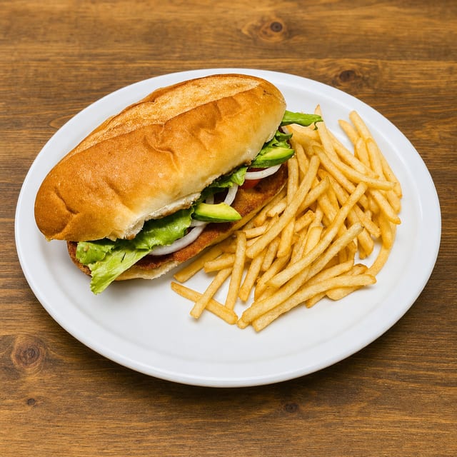 Tortuga Milanesa de Pollo.