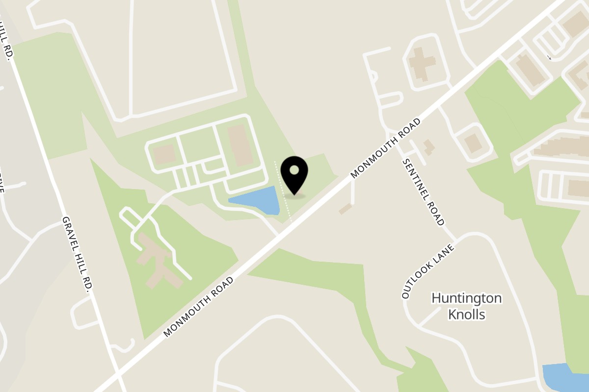 Map showing the location of El Agave Mexican Cuisine on 54 West Main Street in Freehold Township